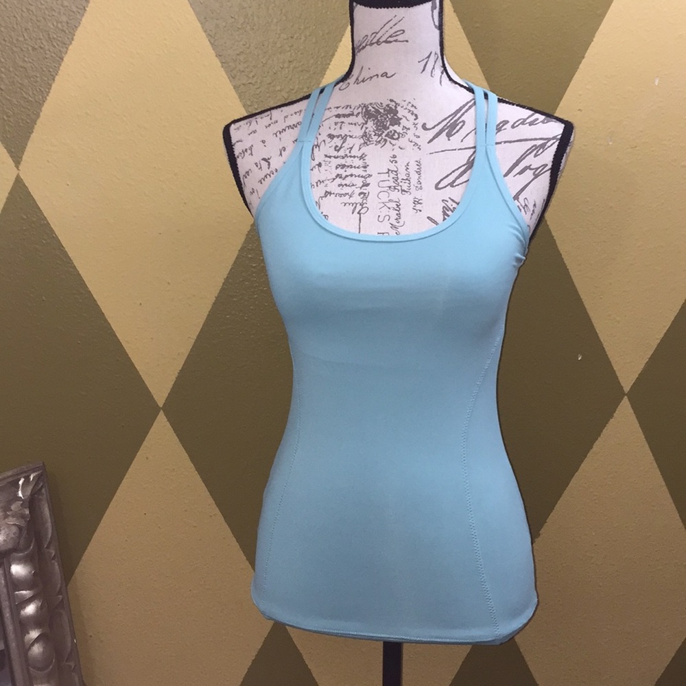 Gianni Bini Athletic Tank w/built-in Support size Small Aqua